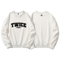 KPOP Once Loose Pullover Crew Neck Sweater