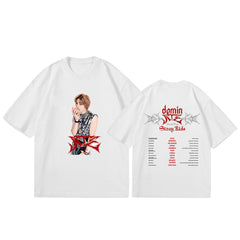 Unisex ATE Logo Printed Loose Short Sleeve T-Shirt