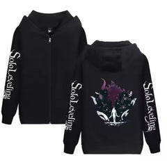 Unisex Anime Printed Zipper Hoodie