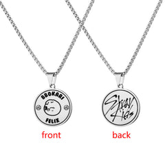 SKZ Name Tag Pendant Necklace