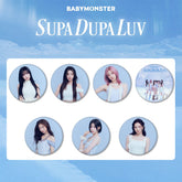 BM SUPA DUPA LUV Badge Mirror Keychain Pendant