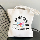BT21 Printed Canvas Tote Bag