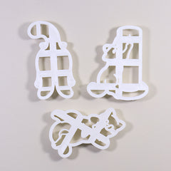 3 Cat Butt Cookie Cutter Baking Mold