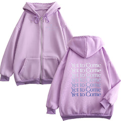 Unisex Kpop Yet To Come Zipper Hoodie