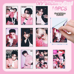 10PCS SKZ Card Stickers