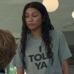Zendaya I Told Ya Letter Short-sleeved T-shirt