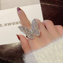 Hollow Butterfly Ring