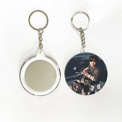 TWS "TRY WITH US" Badge Mirror Keychain