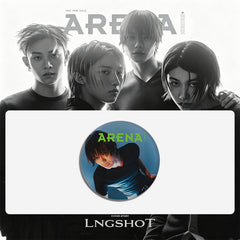 LNGSHOT Magazine Badge Mirror Keychain