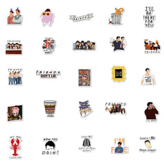 50 Friends Waterproof Stickers