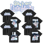 SKZ STAY in Our Little House Print Washed Tee