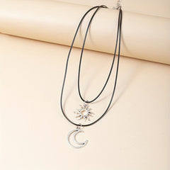 Sun and Moon Couple Necklace