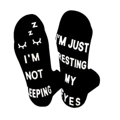 Funny Letter Medium Tube Socks