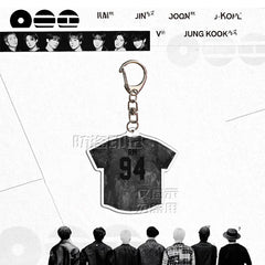 BANGTAN Jersey Acrylic Pendant Keyring