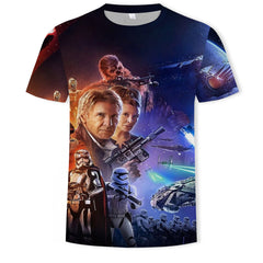 Trendy Men's Comic 3D Printed Short-sleeved T-shirt