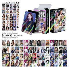 124PCS IDLE Album MONO Holographic Photocard Stickers