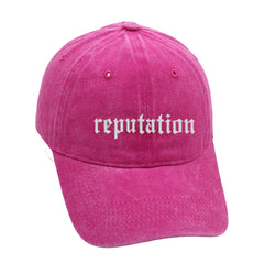 Vintage Washed Reputation Embroidery Baseball Cap