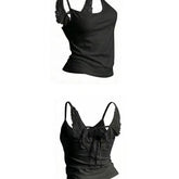 Angel Wing Back Tie-Up Tank Top