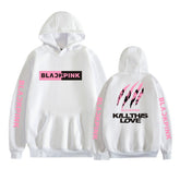 KPOP Girls' Casual Letter Print Hoodie