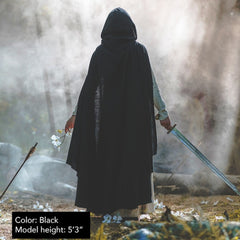 Unisex Medieval Ranger Shawl Hooded Cape