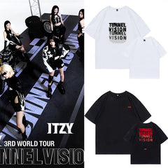 TUNNEL VISION Printed Round Neck Cotton T-shirt