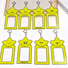 KPOP Star Cartoon PhotoCard Frame Keychain