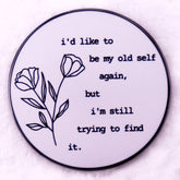 Taylor Lyrics Brooch Badge
