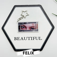 SKZ RUN IT Eyes Acrylic Keychain Bag Pendant