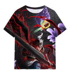 Anime Short Sleeve Digital Print T-Shirt
