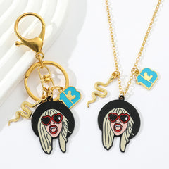 Trendy Taylor Necklace Keychain Pendant