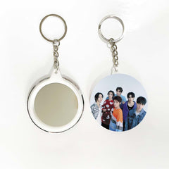 BND Magazine Badge Mirror Keychain