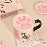 Creative Pink Cat Mug