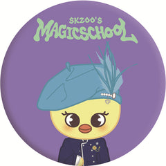 "SKZ'S MAGIC SCHOOL" Badge Mirror Keychain Pendant
