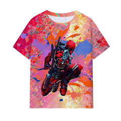 Unisex Deadpool Digital Printed Cosplay T-Shirt