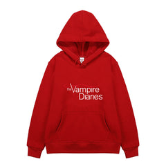 Unisex Tvd Logo Print Warm Pullover Hoodie