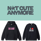 NOT CUTE ANYMORE Printed Pullover Hoodie