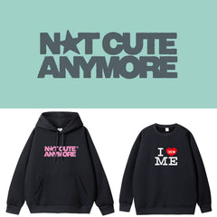 NOT CUTE ANYMORE Printed Pullover Hoodie