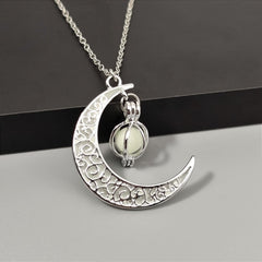 Luminous Moon Pendant Necklace