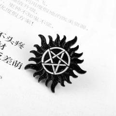 Creative Pentagram Brooch Badge