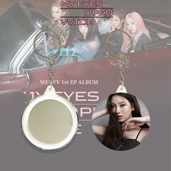 KPOP Album Title "DROP TOP" Badge Keychain