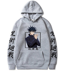 Unisex Anime Pattern Print Casual Hoodie