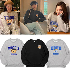 Yeri Casual Graphic Crew Neck Sweatshirt
