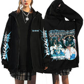 SKZ 樂-STAR Print Zipper Hoodie