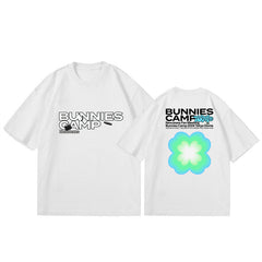 NJZ Bunnies Camp Print T-shirt Top