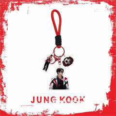 BANGTAN World Cup Acrylic Keyring Bag Pendant