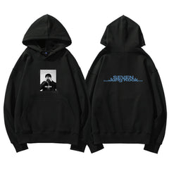 Unisex Kpop SEVEN Print Loose Hoodie