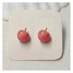 Cherry Apple Stud Earrings
