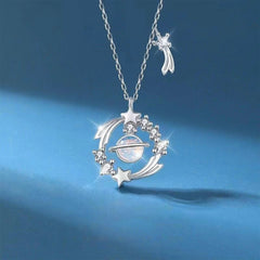 Star and Moon Pendant Necklace