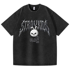 Vintage Kpop Cartoon Washed T-shirt
