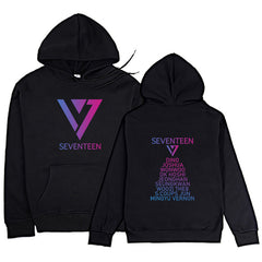 Trendy Kpop Logo Printed Casual Hoodie